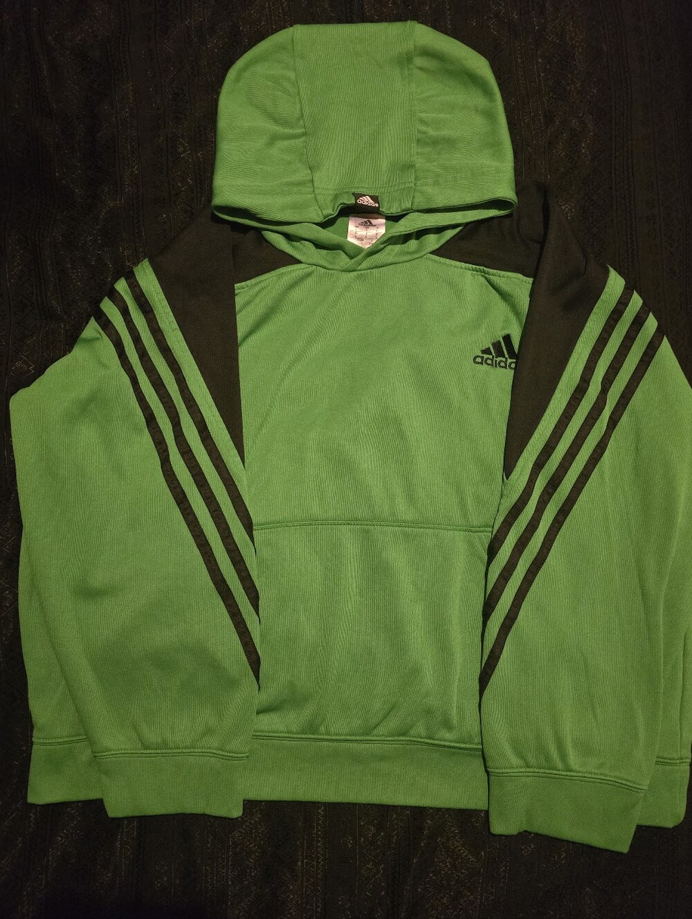 adidas Neon Green Shirt with Black Logo